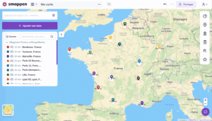 carte interactive magasins