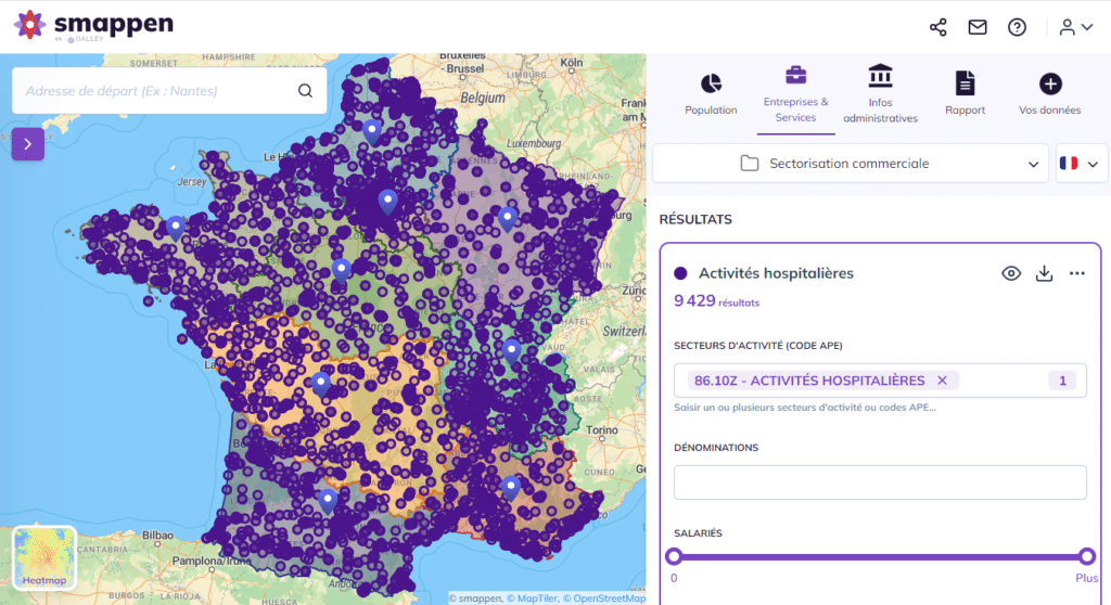 secteur commercial france medical